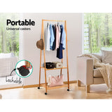 Clothes Rack Airer Coat Stand 165x59cm with Wheels
