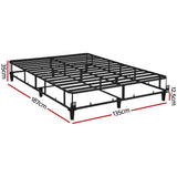 Heidi Ensemble Bed Base Metal - Grey Double