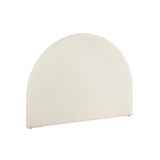Bed Head Bouclé Headboard Bedhead Base - White Double
