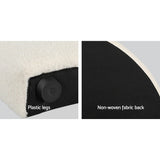 Bed Head Bouclé Headboard Bedhead Base - White Double