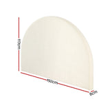 Bed Head Bouclé Headboard Bedhead Base - White King