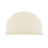 Bed Head Bouclé Headboard Bedhead Base - White King
