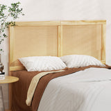 Rattan Bed Head Headboard Bedhead Base - Pine Double