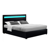 Mars Bed & Mattress Package - Black Double