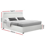 Mars Bed & Mattress Package with 22cm Mattress - White Double