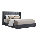 Onyx Bed & Mattress Package - Charcoal Queen