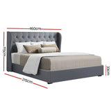 Onyx Bed & Mattress Package - Grey Queen