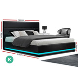 Venus Bed & Mattress Package with 34cm Mattress - Black King