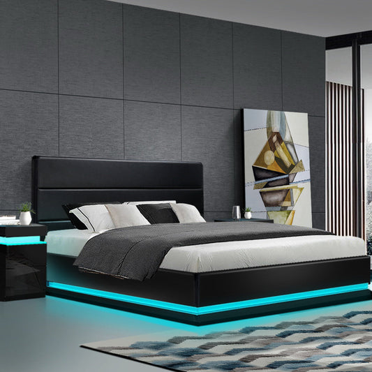 Venus Bed & Mattress Package with 34cm Mattress - Black King