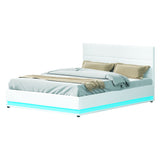Venus Bed & Mattress Package with 34cm Black Mattress - White Queen
