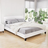 Saturn Bed & Mattress Package - White Double