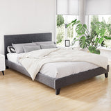 Chert 27cm Bed & Mattress Package - Charcoal Queen