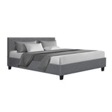 Saturn Bed & Mattress Package - Grey Queen