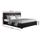 Ruby Bed & Mattress Package - Black Queen