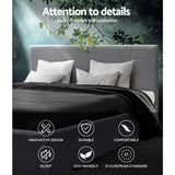 Madison Bed Frame Fabric - Grey Queen
