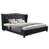 Diamond Bed & Mattress Package - Charcoal King
