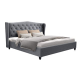 Diamond Bed & Mattress Package - Grey King