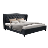 Sphene 34cm Bed & Mattress Package - Charcoal Queen