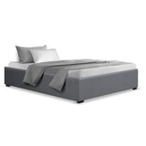 Diamond Bed & Mattress Package with 34cm Mattress - Grey King Single