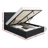 Emerald Bed & Mattress Package - Charcoal Double