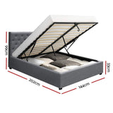 Emerald Bed & Mattress Package - Grey Double