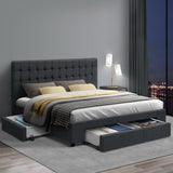 Pluto Bed & Mattress Package - Charcoal King
