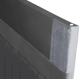 Bed Headboard Velvet - Grey Queen