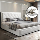 Amethyst Bed & Mattress Package - White Double