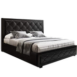 Amethyst Bed & Mattress Package - Black Double