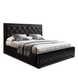 Helio 30cm Bed & Mattress Package - Black Queen