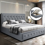 Amethyst Bed & Mattress Package with 34cm Mattress - Grey King