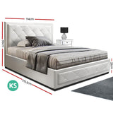 Amethyst Bed & Mattress Package - White King Single