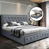 Helio 30cm Bed & Mattress Package - Grey Queen