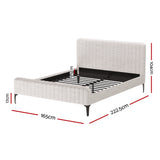 Larimar Bed & Mattress Package with 34cm Mattress - Beige Queen