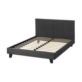 Amalfi Fabric Bed Frame - Charcoal Double