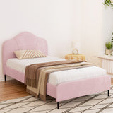Morganite Bed & Mattress Package with 34cm Mattress - Pink King Single