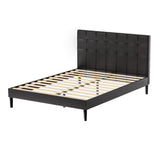 Epidote Bed & Mattress Package with 32cm Mattress - Black Double