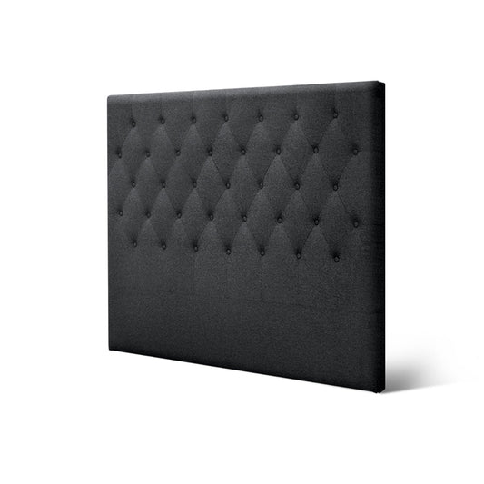 Bed Headboard Fabric - Charcoal Double
