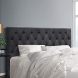 Bed Headboard Fabric - Charcoal King