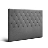 Bed Headboard Fabric - Grey Queen