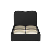 Naida Bed Frame Bouclé - Black King Single