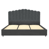 Fiona Bed Frame Velvet - Grey King