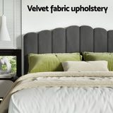 Fiona Bed Frame Velvet - Grey King