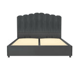 Fiona Bed Frame Velvet - Grey Queen