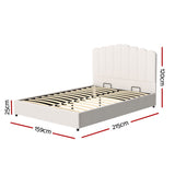Fiona Bed Frame Bouclé - Beige Queen