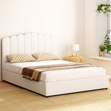 Fiona Bed Frame Bouclé - Beige Queen