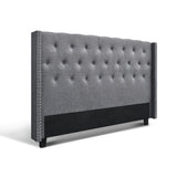 Bed Headboard Fabric - Grey King