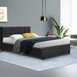 Jadeite Bed & Mattress Package - Charcoal Double