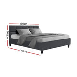 Jadeite Bed & Mattress Package - Charcoal Queen