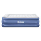 Factory Buys 61cm Air Mattress Inflatable Bed Airbed - Blue Queen